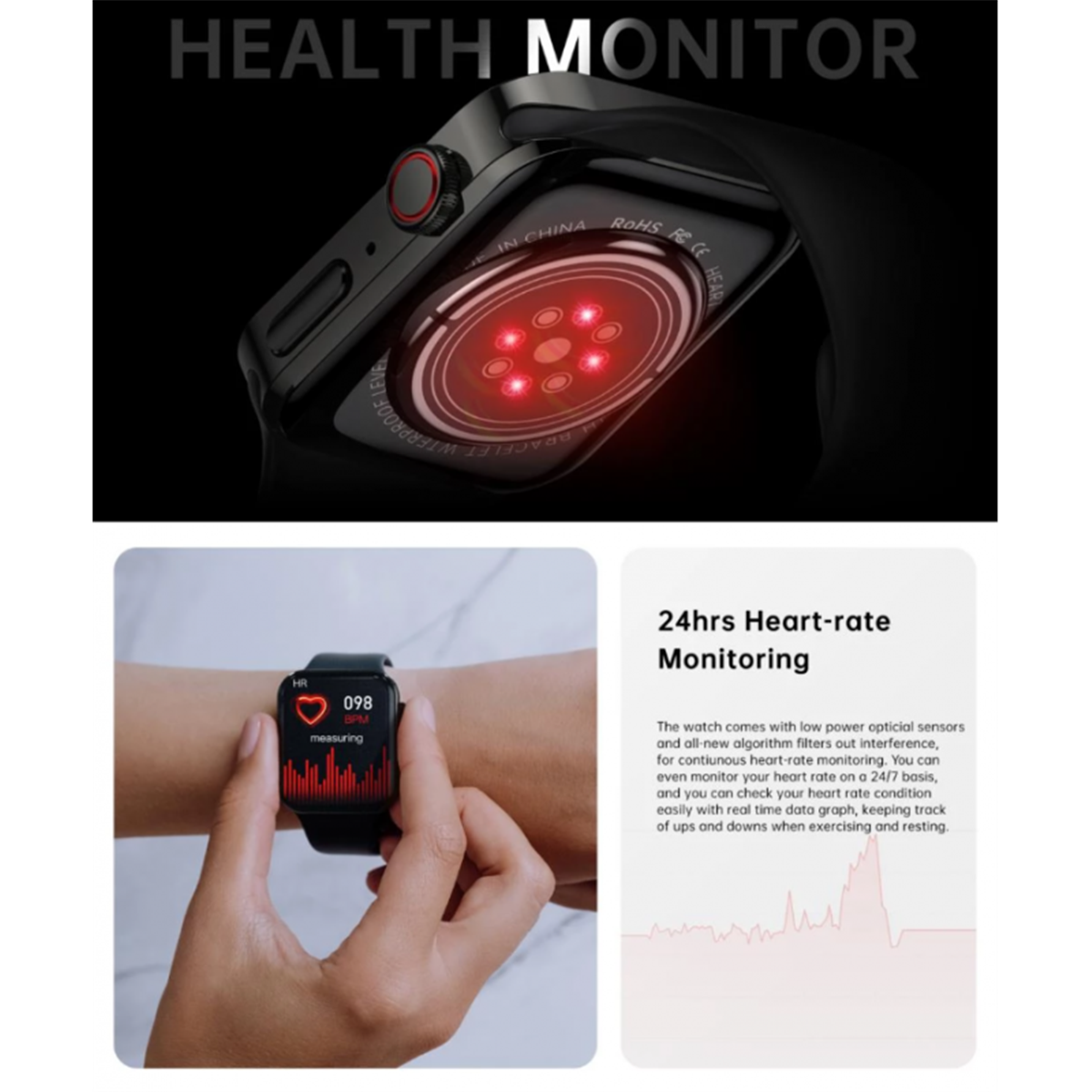 Relógio Inteligente Smartwatch Smartek SW-N76Pro Bluetooth