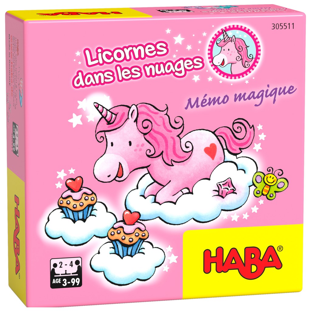Super Mini -Licornes dans les Nuages : Mémo Magique