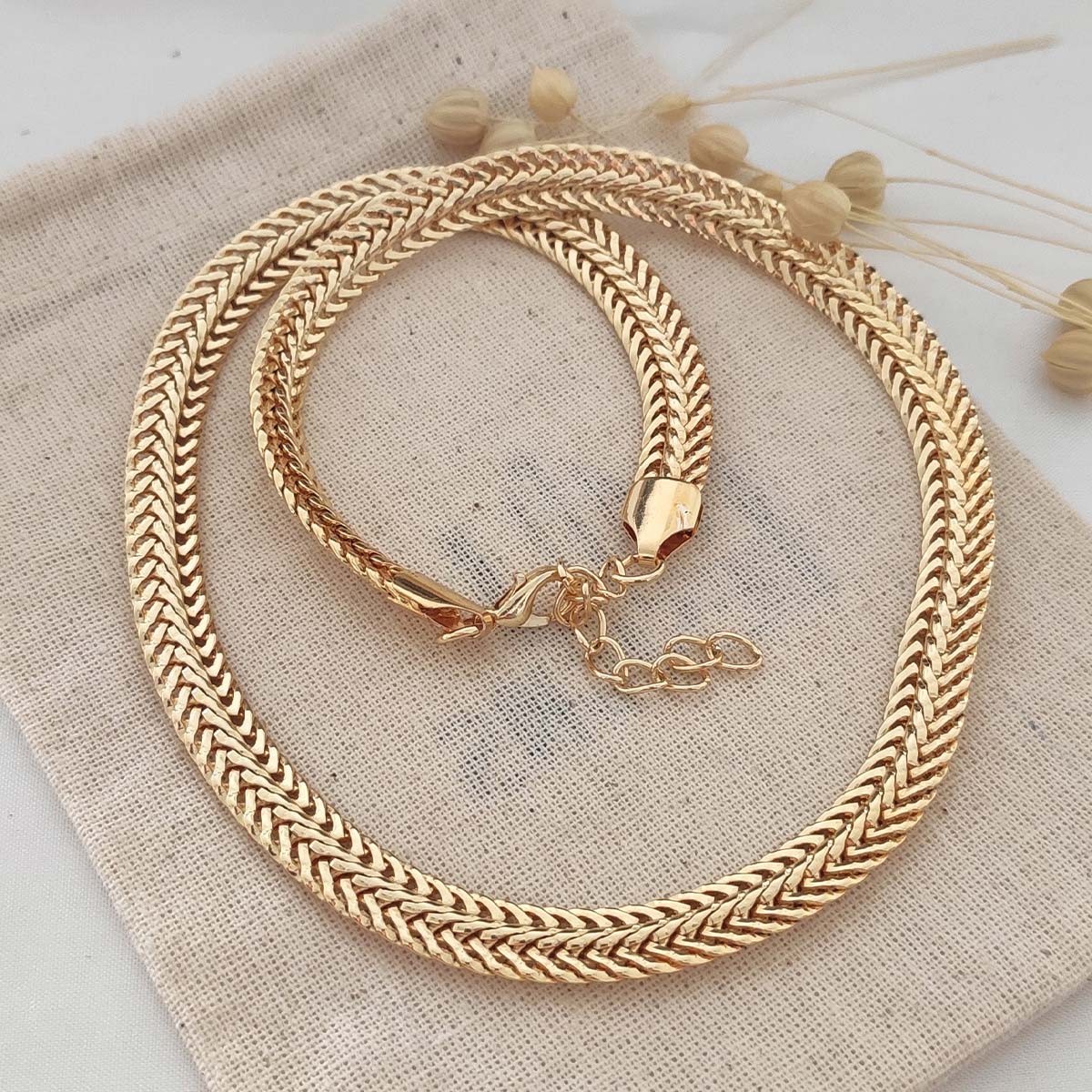 Collier ras du coup - Laiton doré à l'or fin