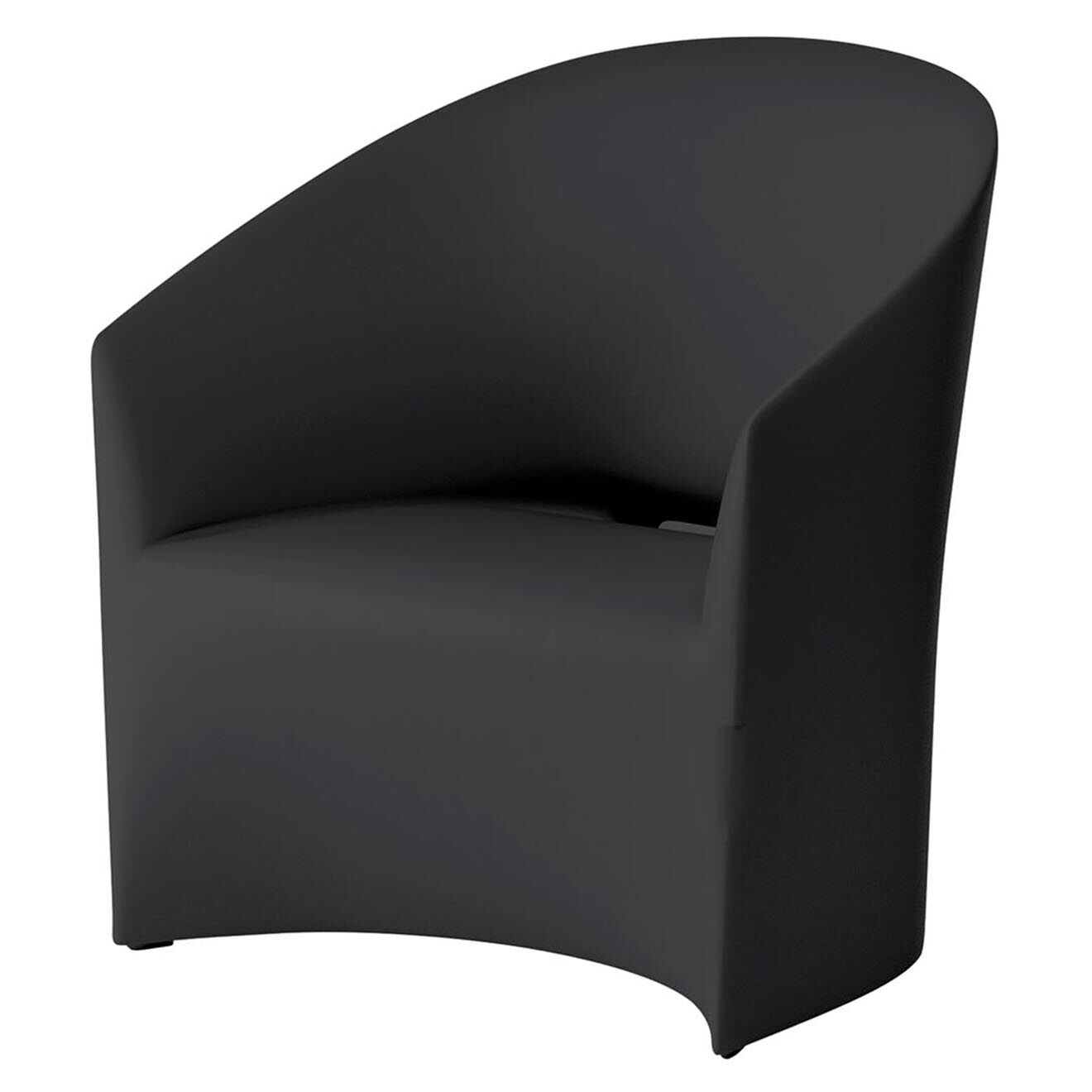 Serralunga Fauteuil Pine Beach Design par Christophe Pillet anthracite - 66x76x70 cm