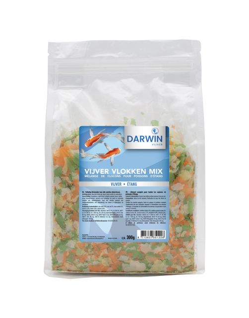 Darwin Vijvervoeding Vlokken Mix - Vijvervoer