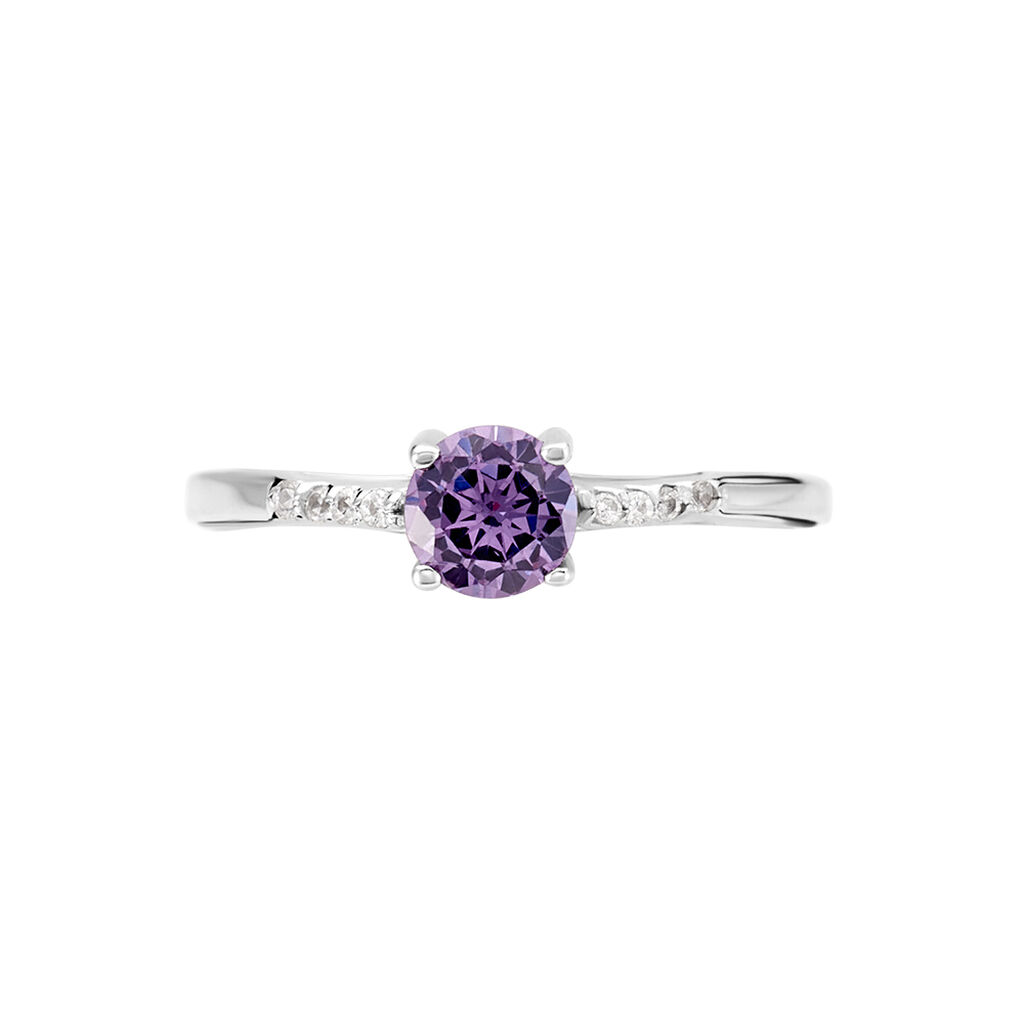 Bague Rio Argent Blanc Oxyde De Zirconium