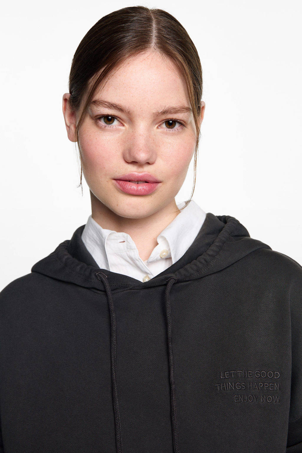 MANGO TEEN hoodie antraciet