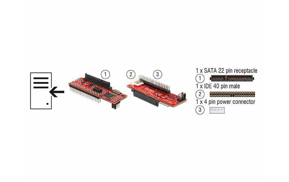 Konverter 62510 SATA - IDEIDE - Speicher-Controller - SATA 3GB/s, 62510
