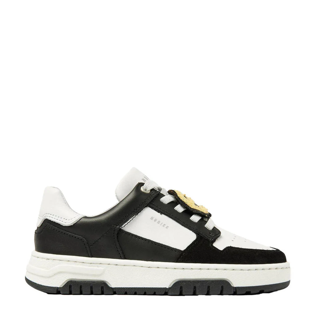 Nubikk Basket Court leren sneakers zwart/wit
