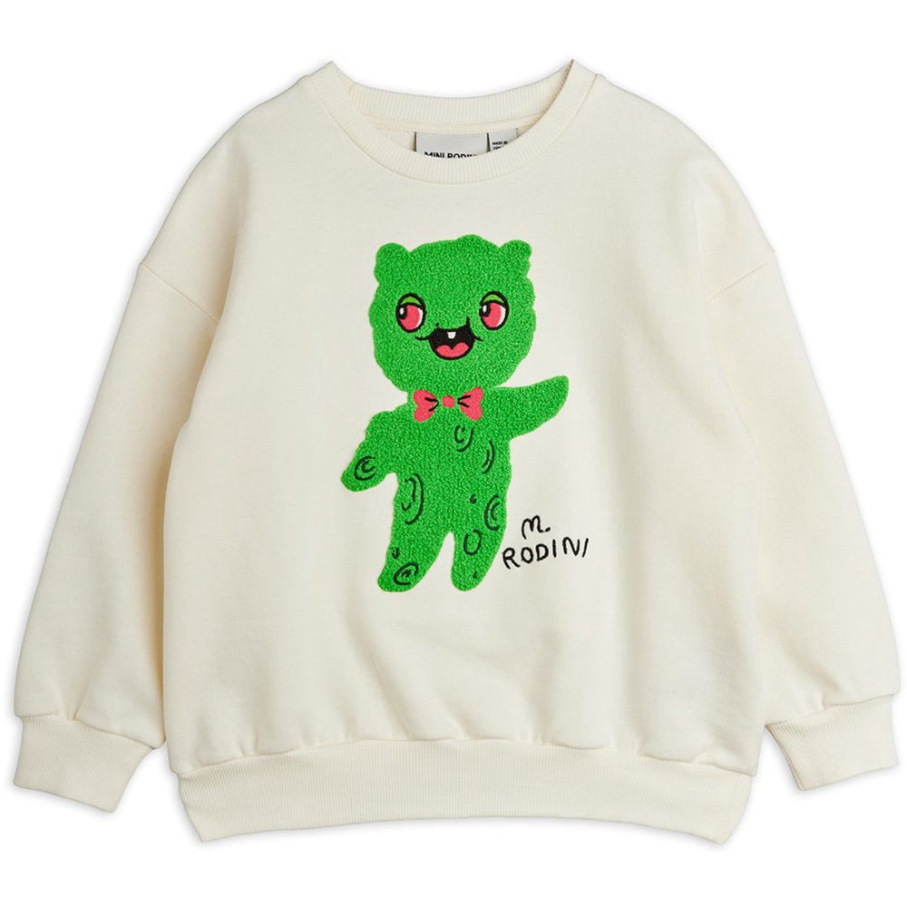 Køb Mini Rodini Off-white Alien Chenille Sweatshirt