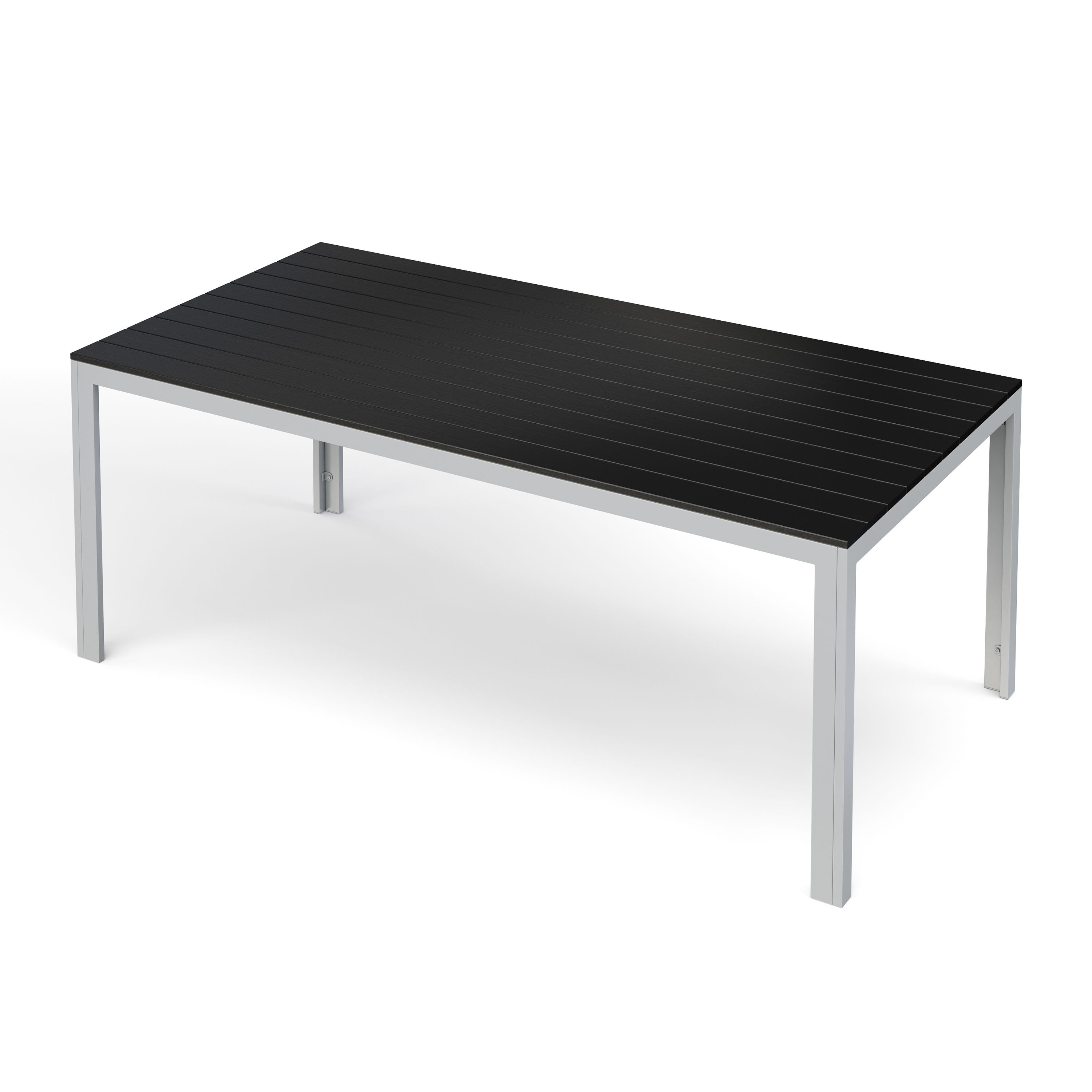 Gartenmöbel Set KAVO 2 Stühle + 2 Bänke anthrazit