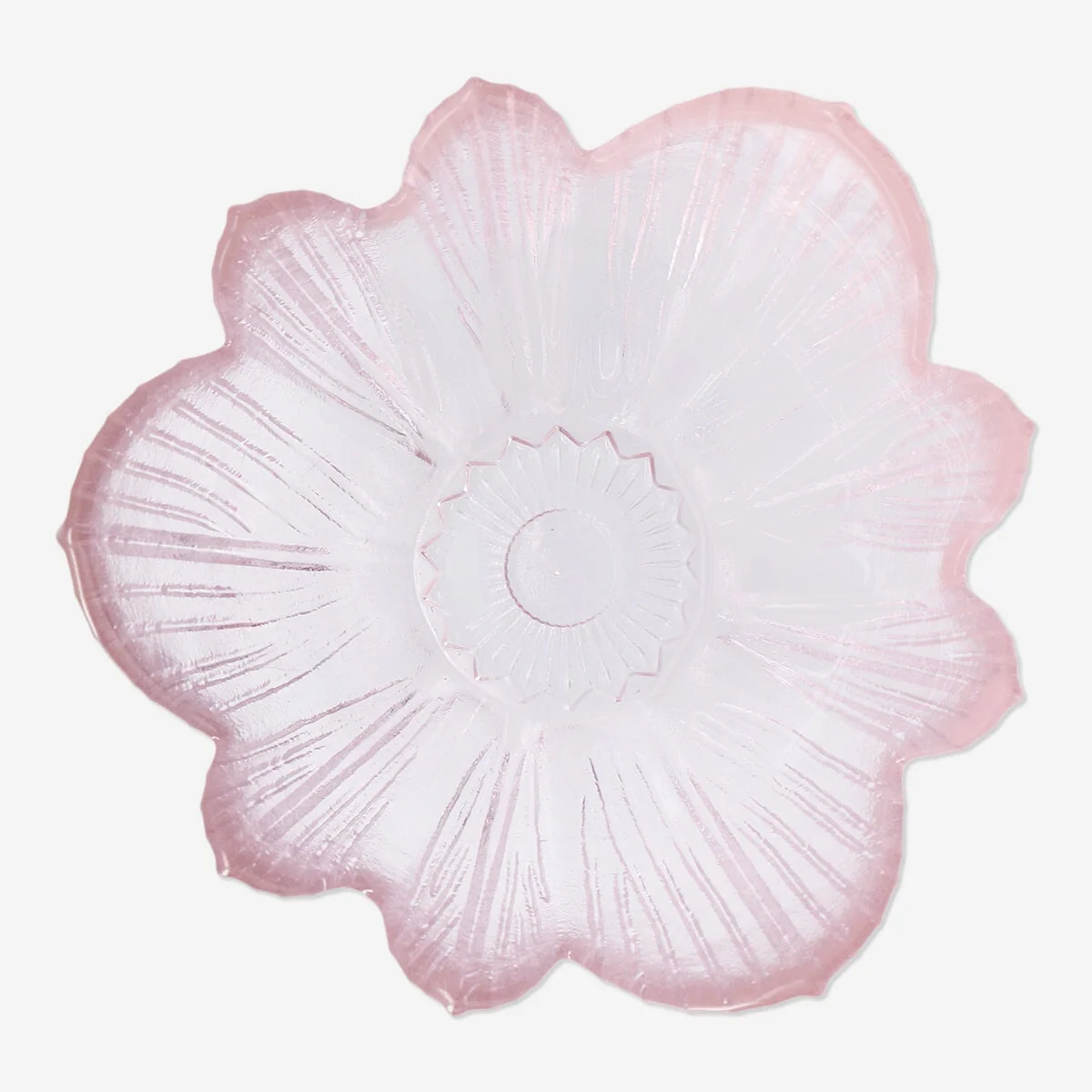 Lyserød blomsterskål - 11 cm