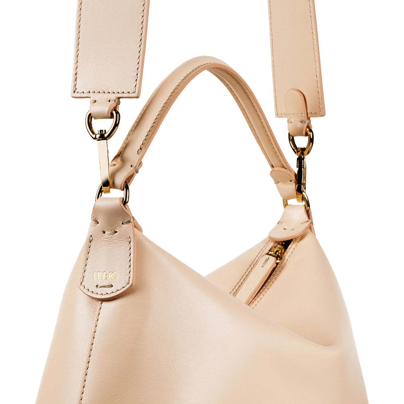 Leonie Hanne x Liu-Jo Sac à main en Cuir Hobo Leonie Hanne X Liu Jo beige - 26x17x10 cm