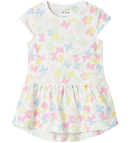 Name It Kleid - Nein - NmfVigga - Bright White/Fliege