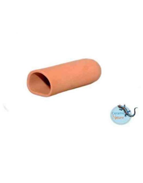 Ceramicnature Leghol Rond - Aquarium - Ornament - 9.5x4x3 cm Rood S