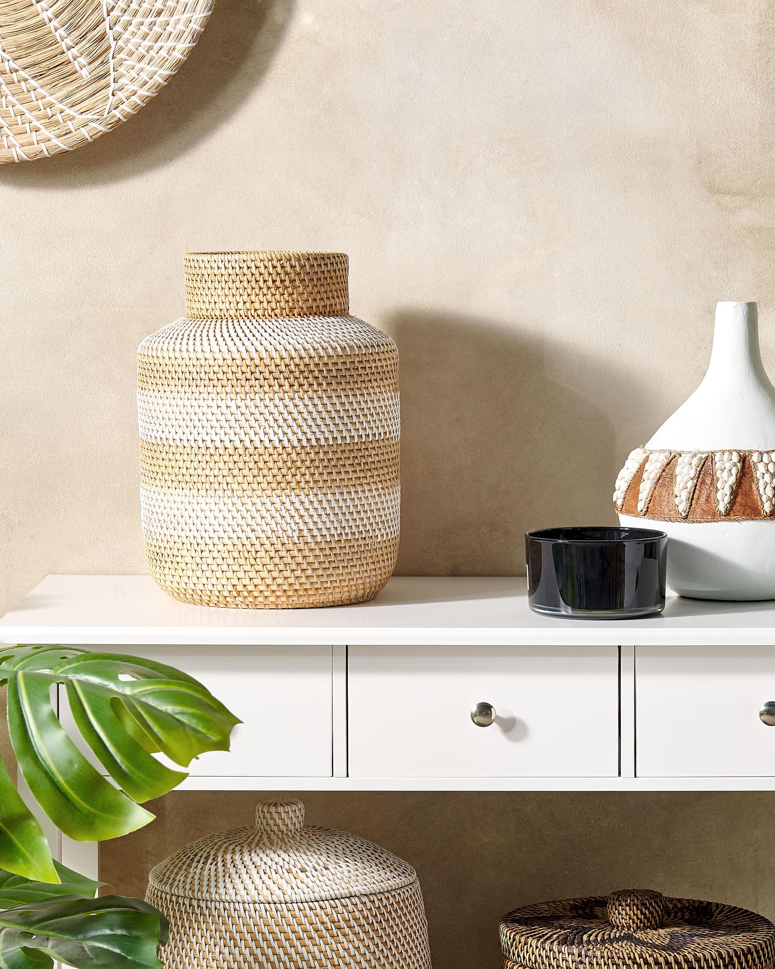 Decoratieve vaas RENUN Keramiek 36 cm Natuurlijk