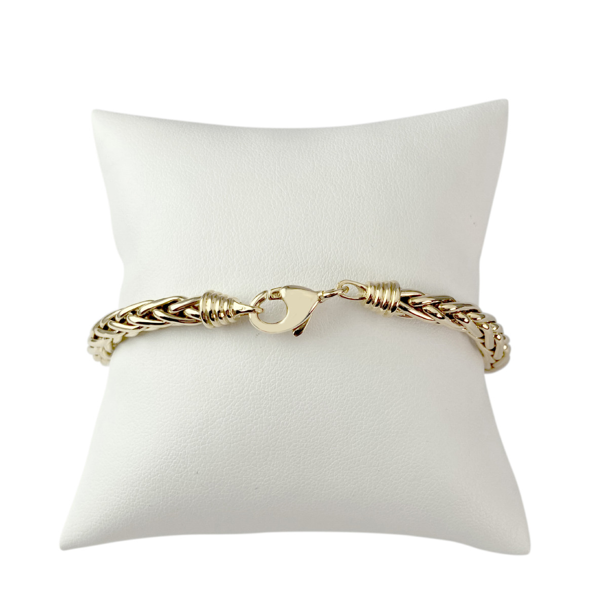 Bracelet d'occasion or 750 jaune maille palmier 21 cm