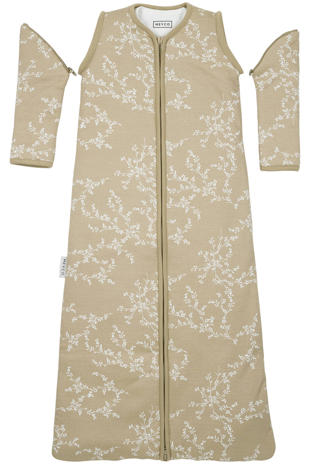 4-seizoenen slaapzak Branches beige/wit