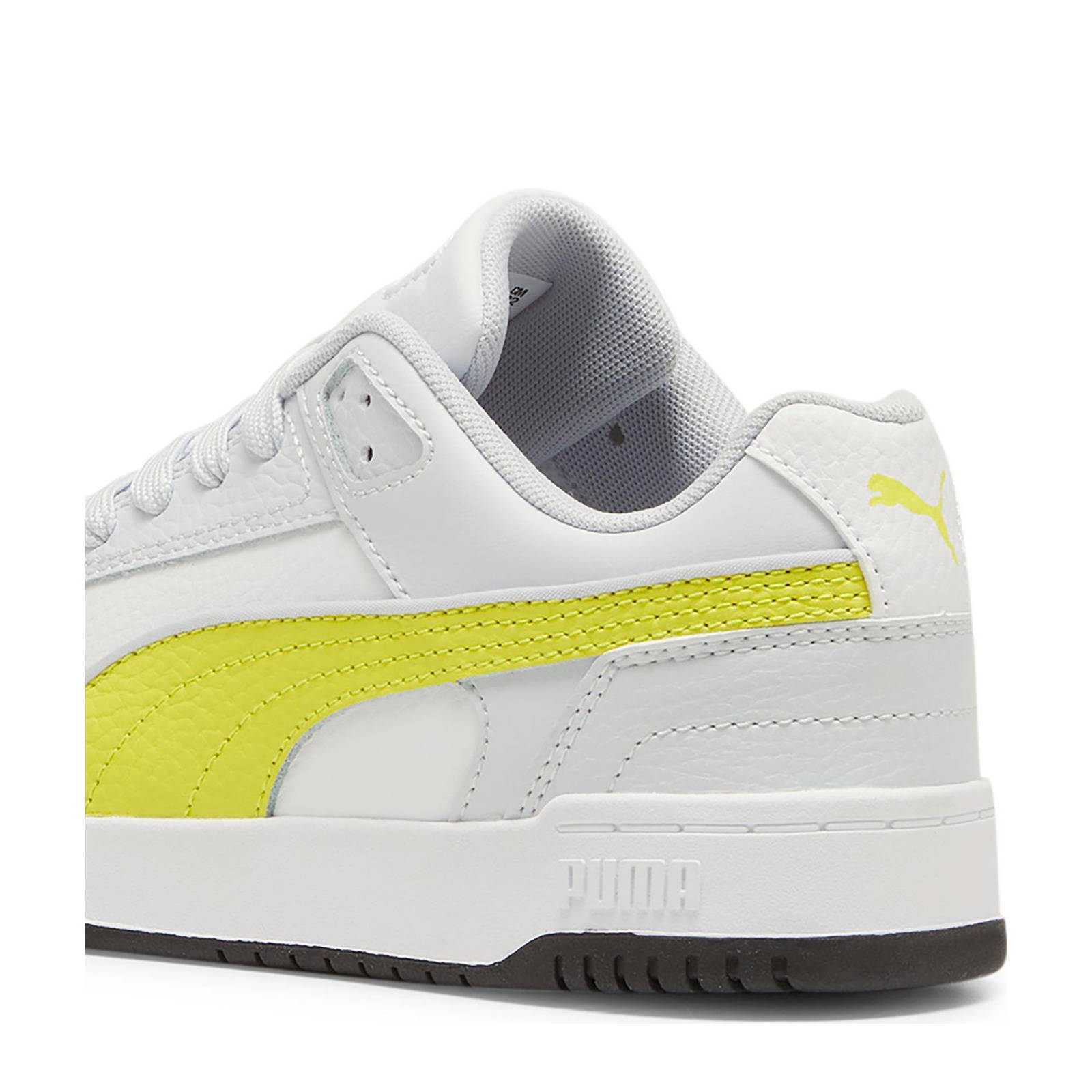 Puma RBD game Low leren sneakers lichtgrijs/geel/zwart