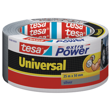 Tesa Universal Extra Power tape zwart 50 mm x 25 m