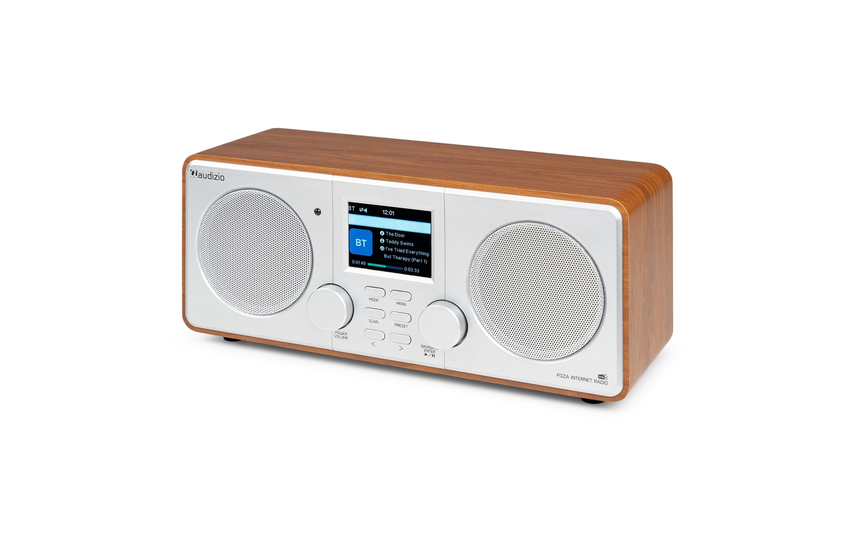 DAB+ Radio Foza Braun/Silber<br>All-in-One-WLAN-Internetradio mit DAB+ und UKW