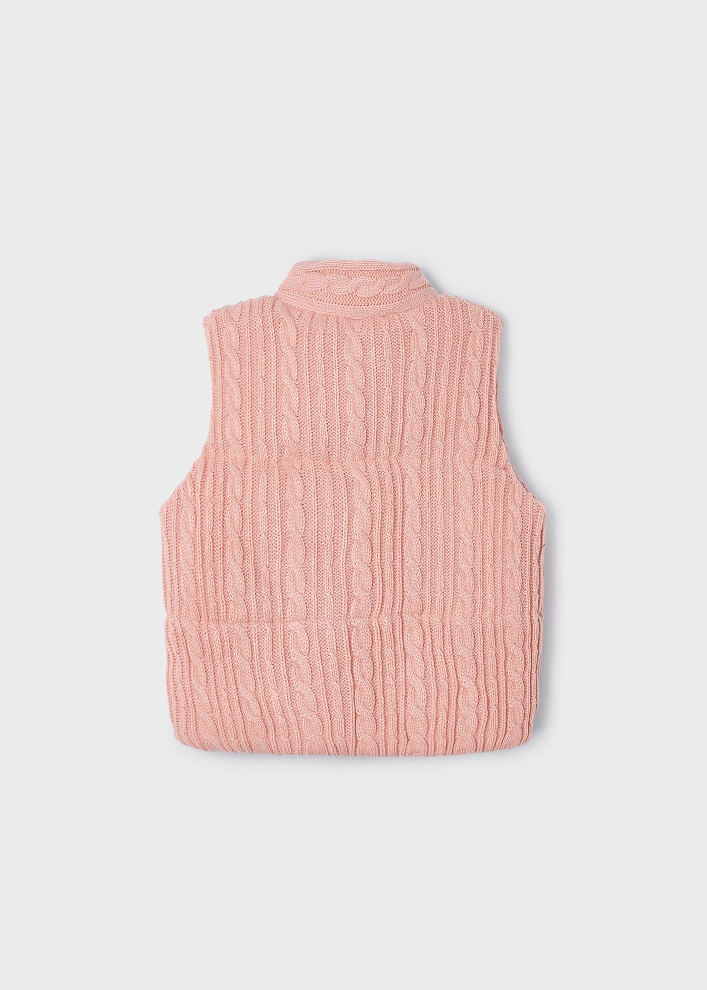 Colete acolchoado de malha para meninas