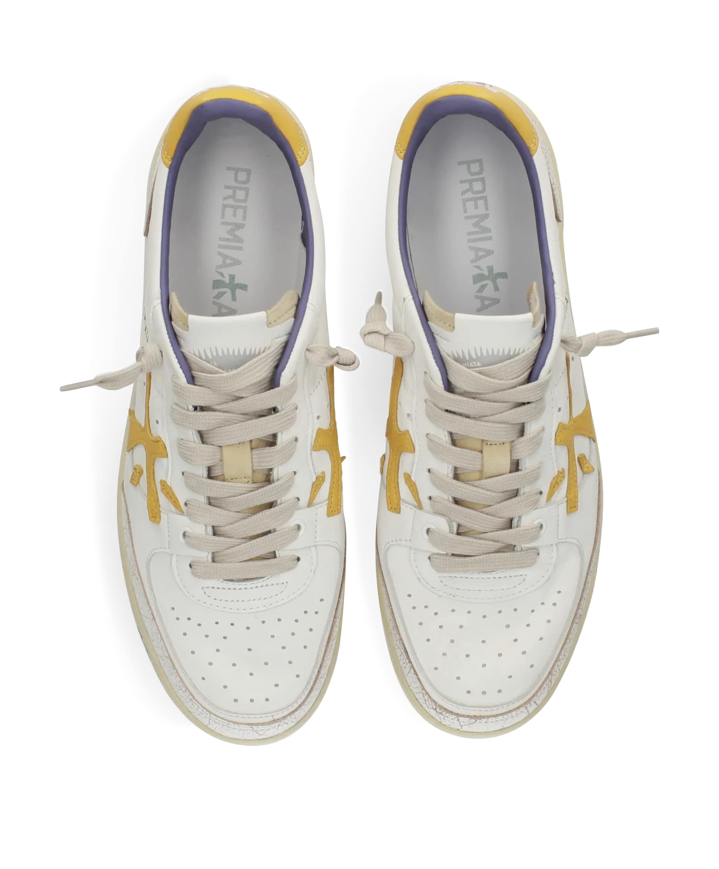 Premiata BSKTCLAY heren sneakers wit