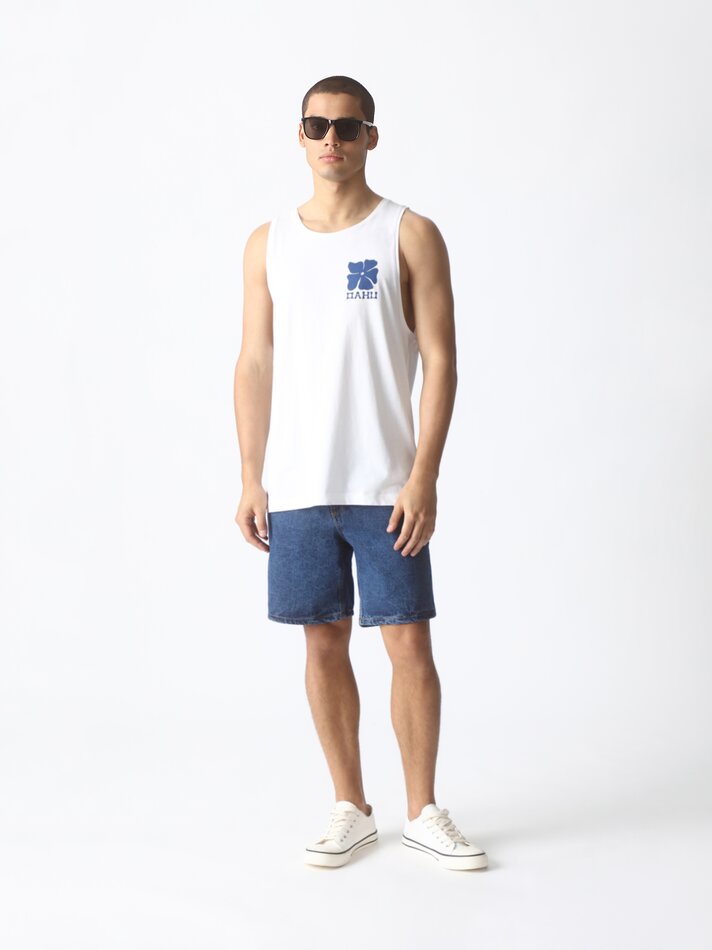Regata estampada - Branca