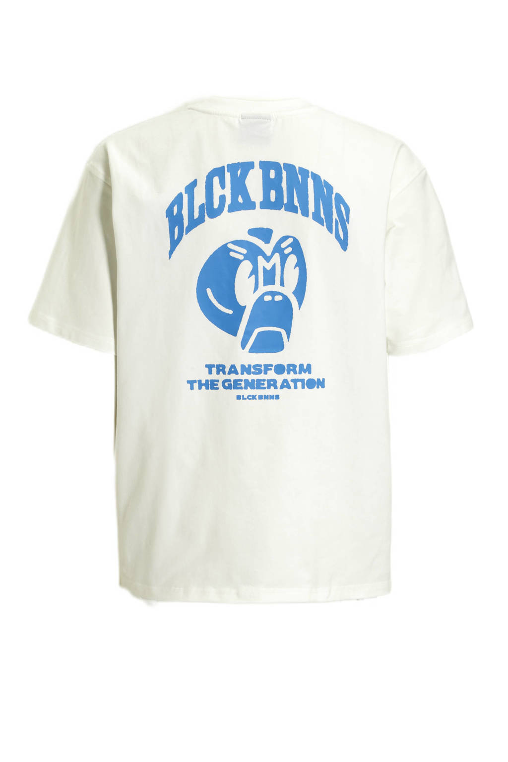 BLACK BANANAS T-shirt JR. TRANSFORM met backprint ecru