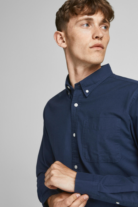 Jack & Jones blauwe heren overhemd