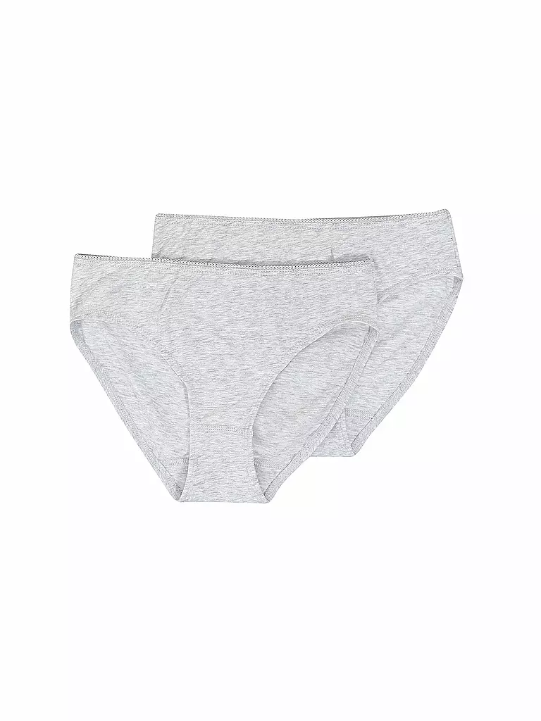 SANETTA Mädchen Slip 2-er Pkg. hellgrau grau