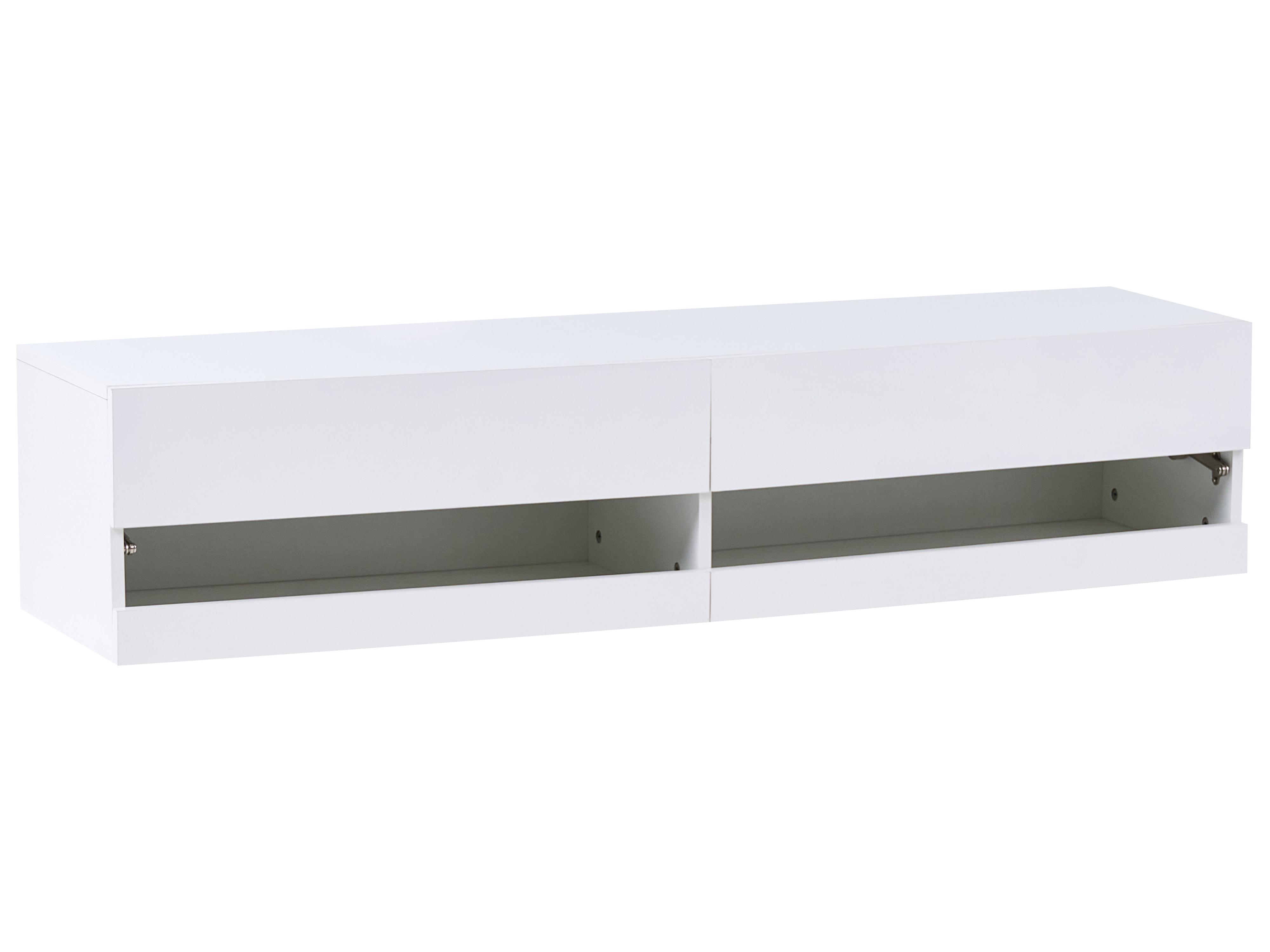 TV-meubel met LED EDMONTON Wit