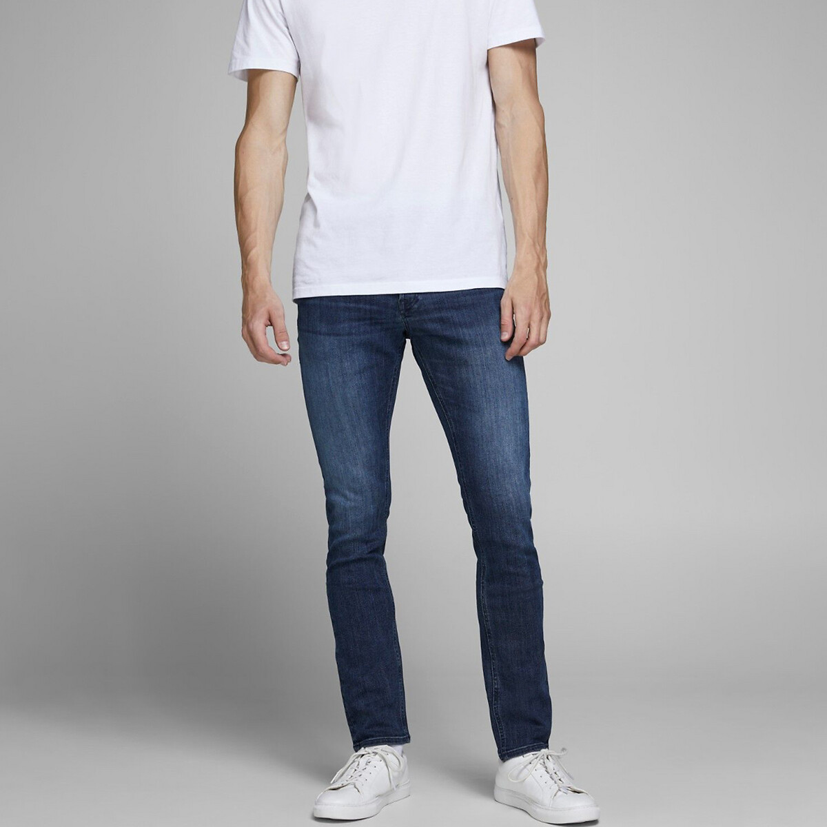 JACK & JONES<br>Calça jeans slim stretch Glenn