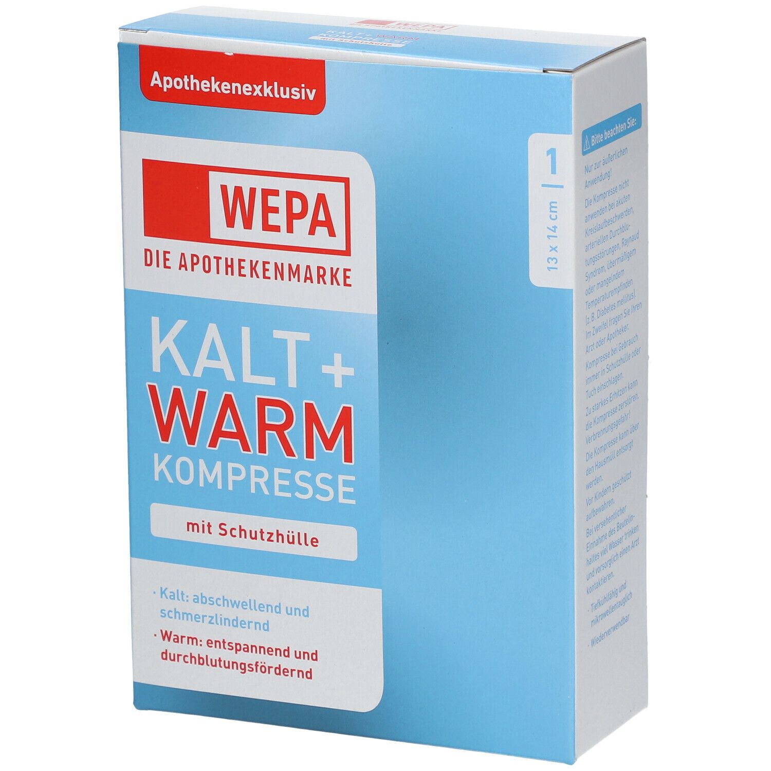 WEPA Kalt und Warm Kompresse 13 x 14 cm