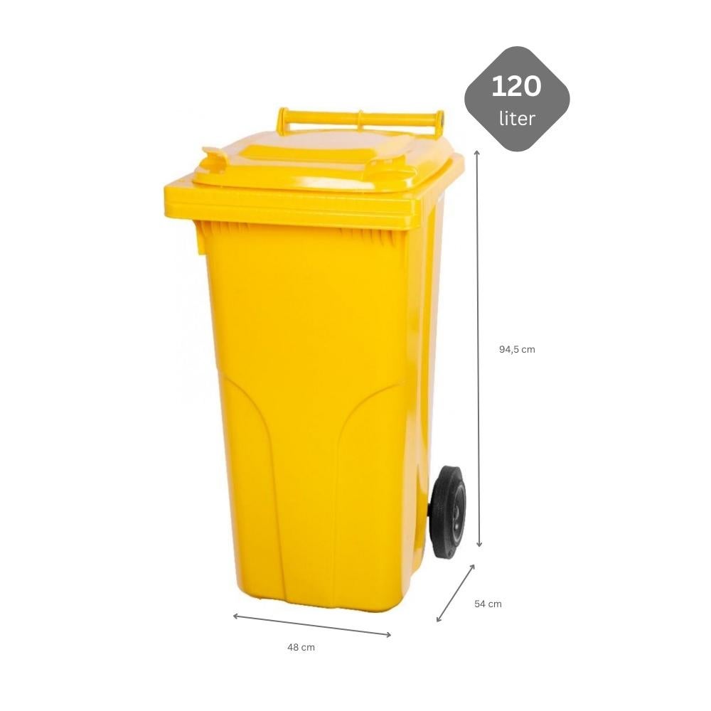 PROREGAL afvalbak Mgb 120 liter HDPE kunststof geel