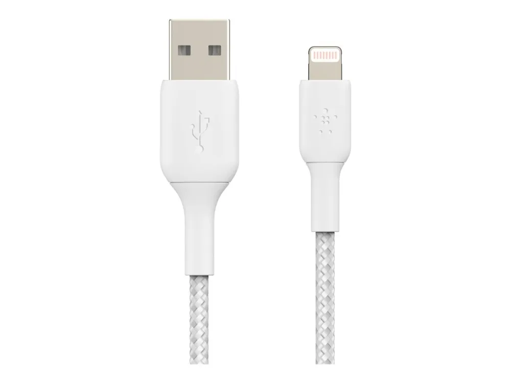 Belkin BoostCharge - Lightning-kabel - Lightning han til USB han - 1 m - hvid