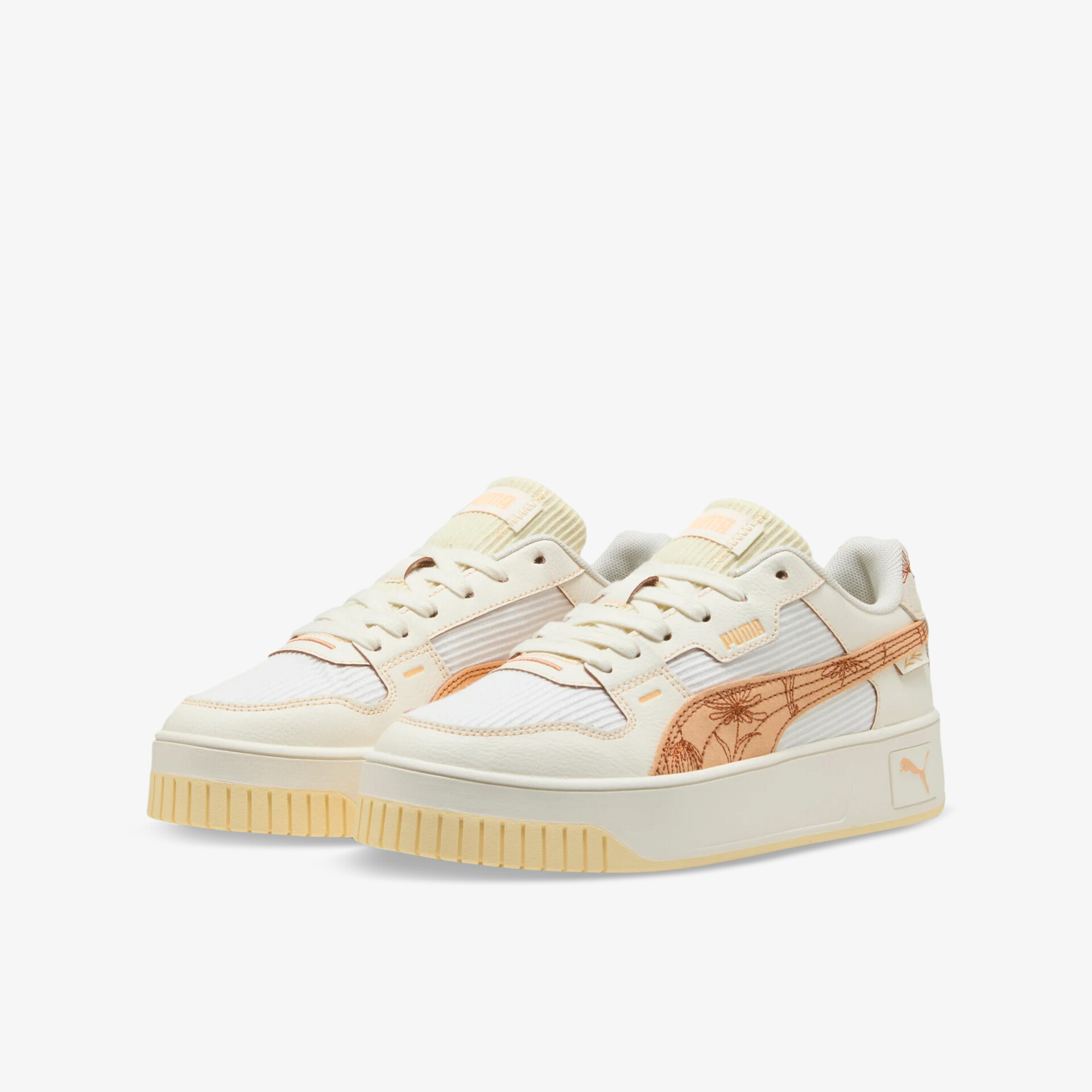 PUMA Carina Street Lux Crafted Flowers Damen Plateau Sneaker