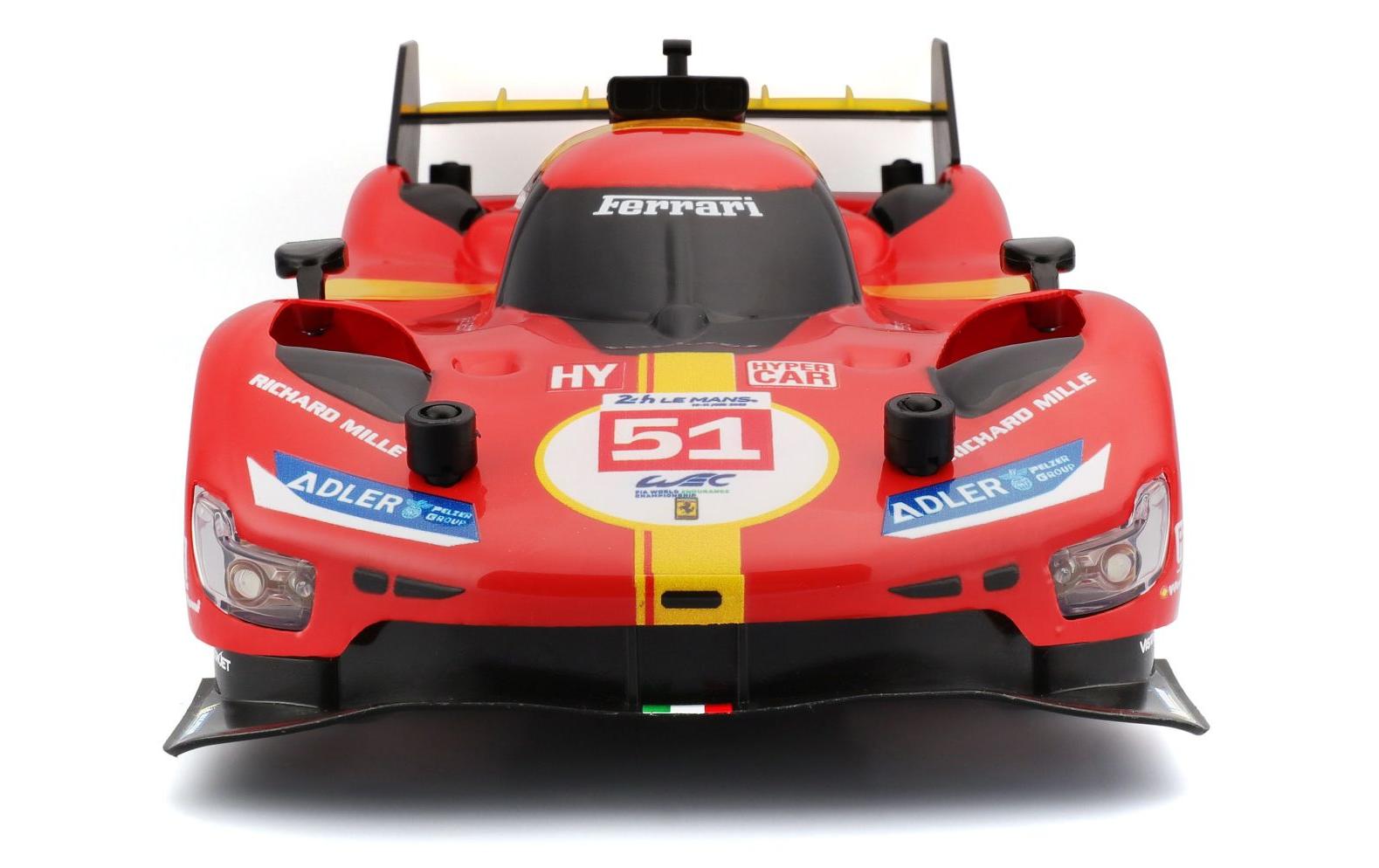Rennwagen RC Ferrari 499P LMH 2023 1/16, RotFerngesteuertes Spielzeug