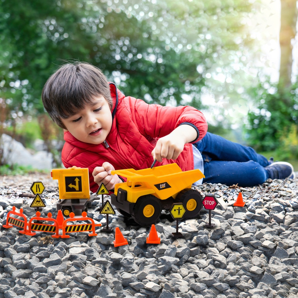 Cat Mini Crew Kombi-Set mit beleuchteten Straßenschildern