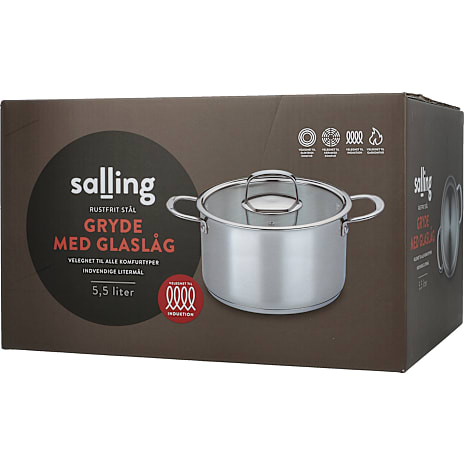 Salling gryde i rustfrit stål 5,5 L