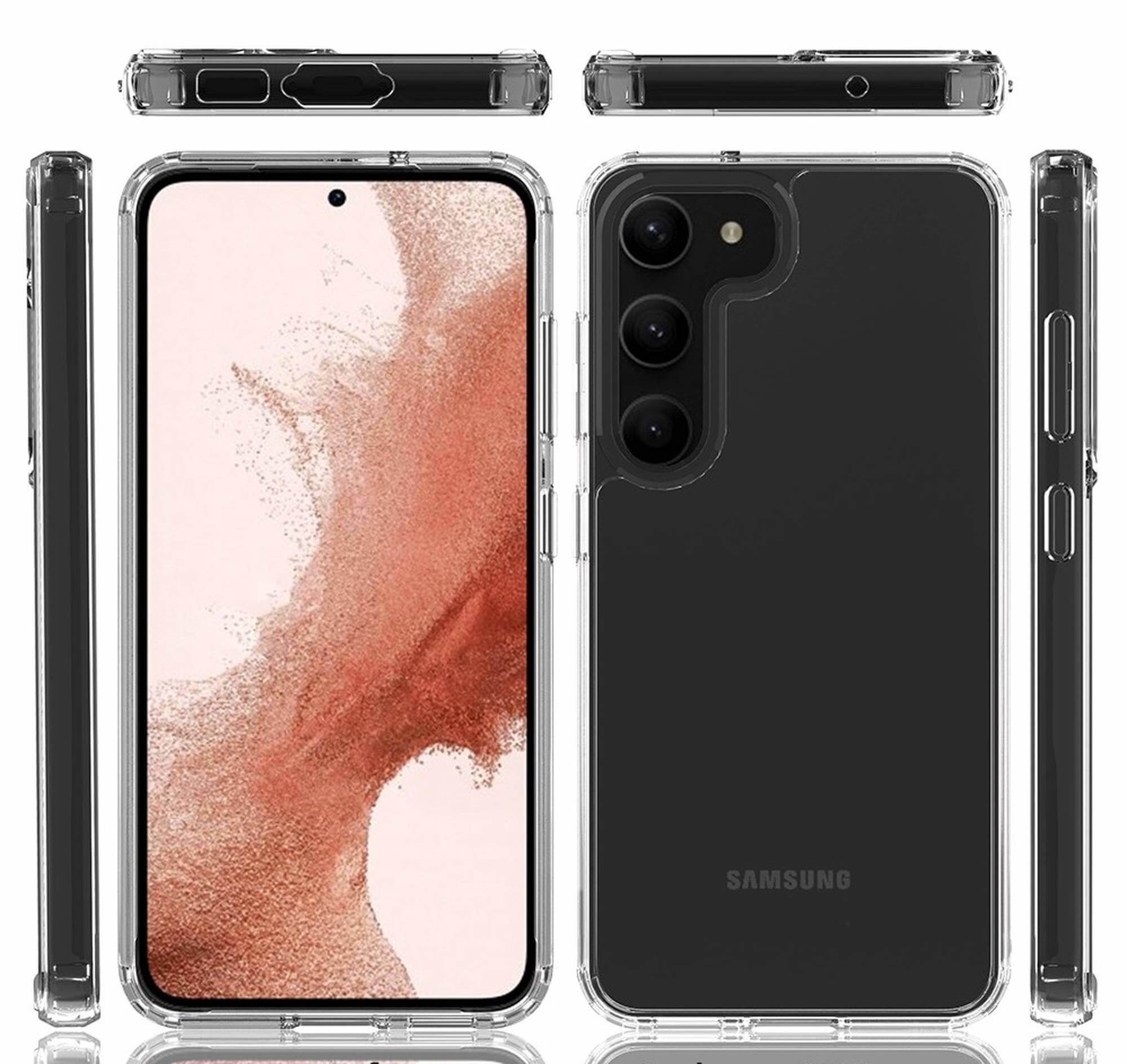 Samsung Galaxy S23 5G Hybrid Hülle TPU Bumper   Acryl Rückseite Pankow (10911) - Transparent