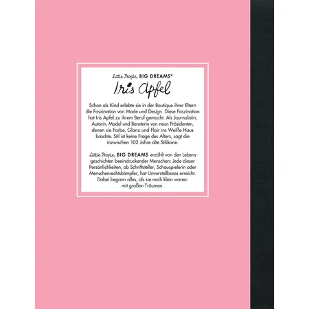Suhrkamp Verlag Little People, Big Dreams - Iris Apfel
