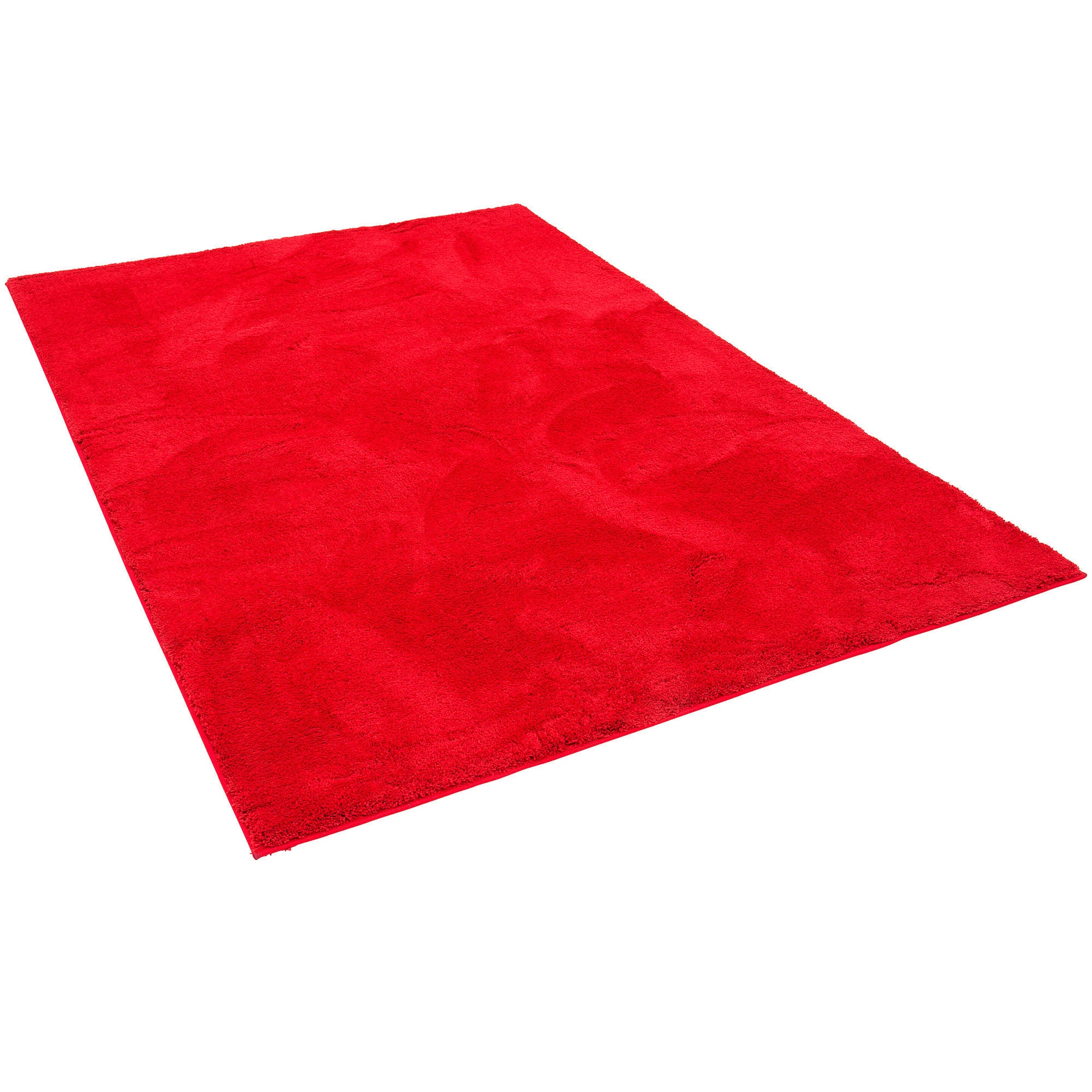 Pergamon Kinderteppich Super Soft Hochflor Silky Kids Rot