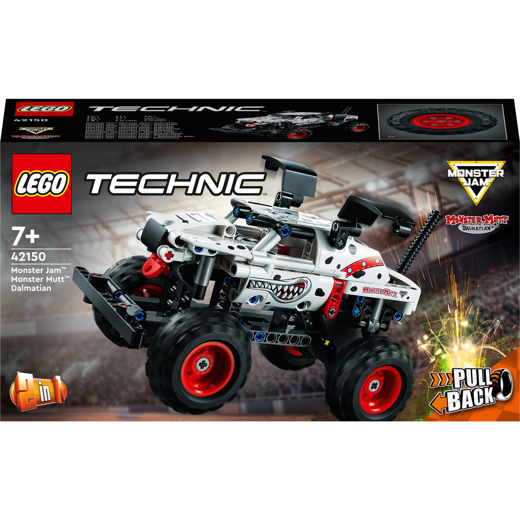 LEGO Konstruktionsspielzeug Technic Monster Jam Monster Mutt Dalmatian