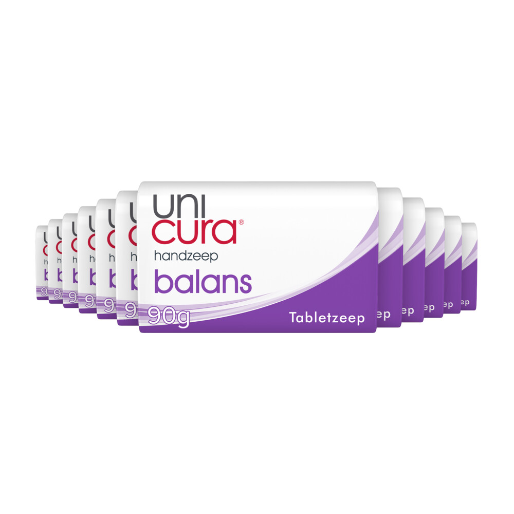 12x Unicura Tabletzeep Anti Bacterieel Balans180 gr