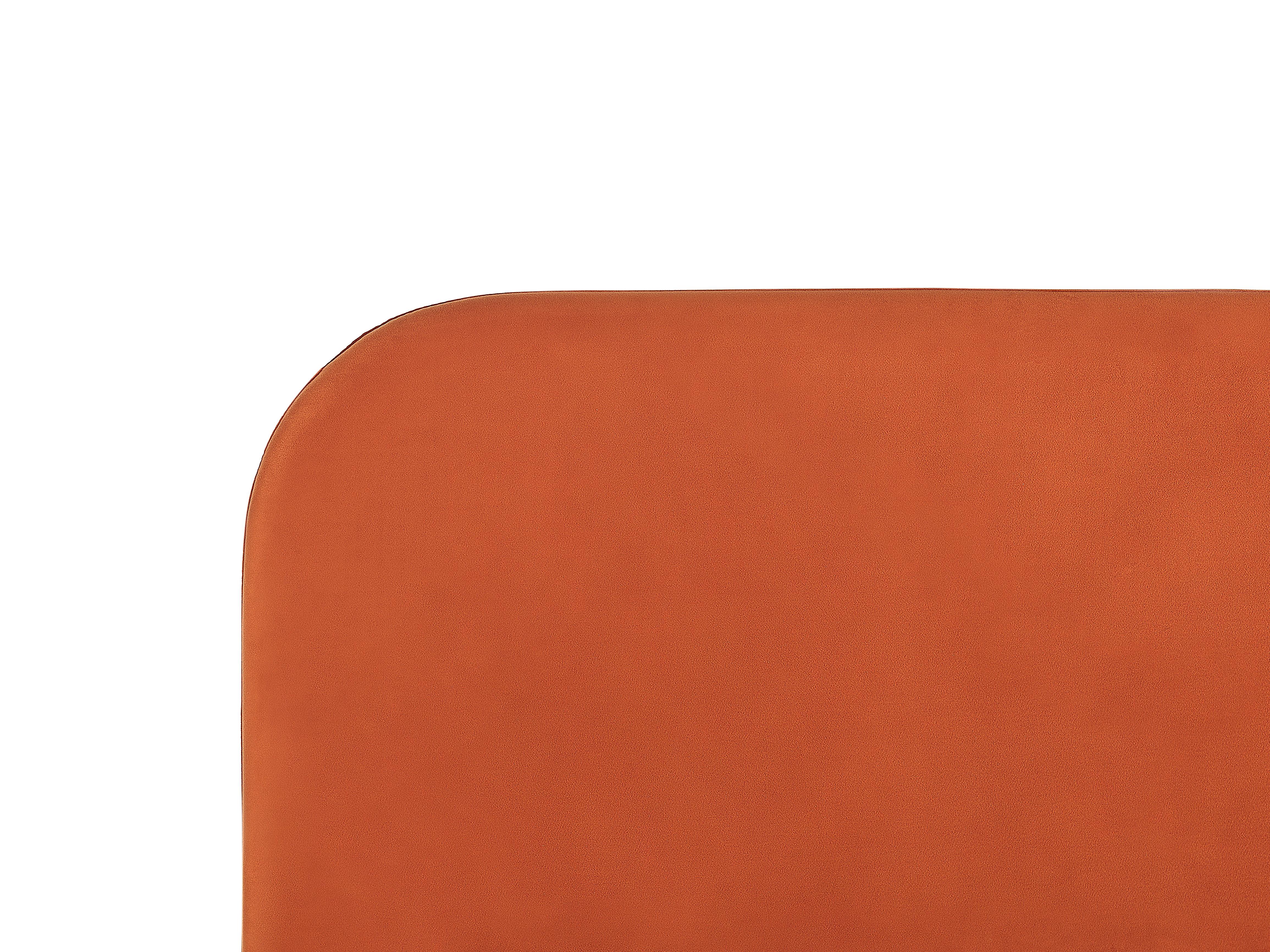 Bed Fluweel FLAYAT 160 x 200 cm Oranje