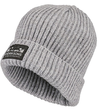 Didriksons Mütze - Strick - Bus - Grey Melange