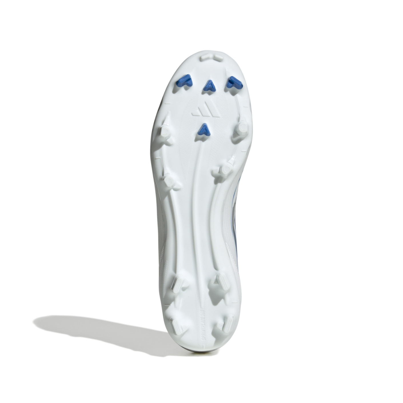 Adidas F50 League Veterloze Gras / Kunstgras Voetbalschoenen (MG) Wit Blauw Zilver