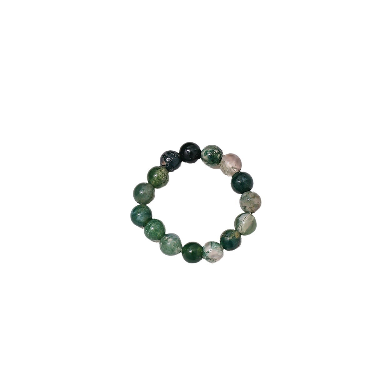 (60-75mm) Naturstein Fingerring Edelstein Modeschmuck Ring - Moosachat