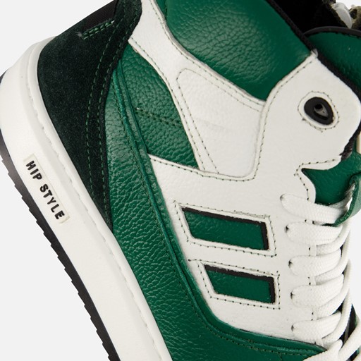 HIP Sneakers groen Leer