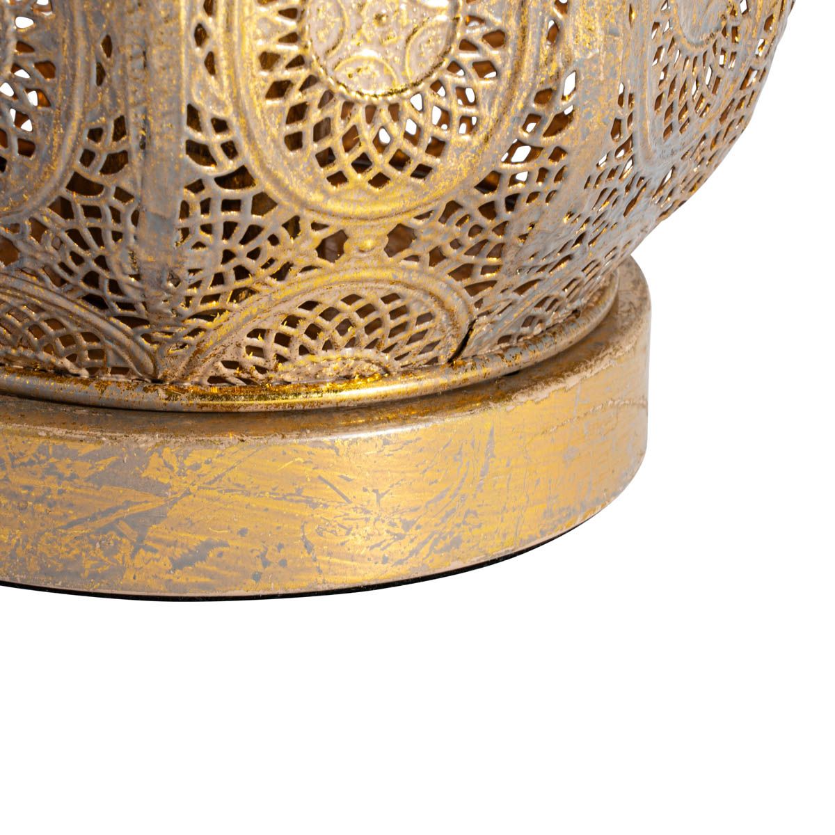 Oosterse tafellamp goud 19 cm - Mowgli