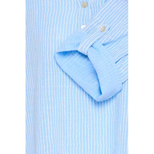 Sorbet Langærmet Bluse, Cerulean, XL