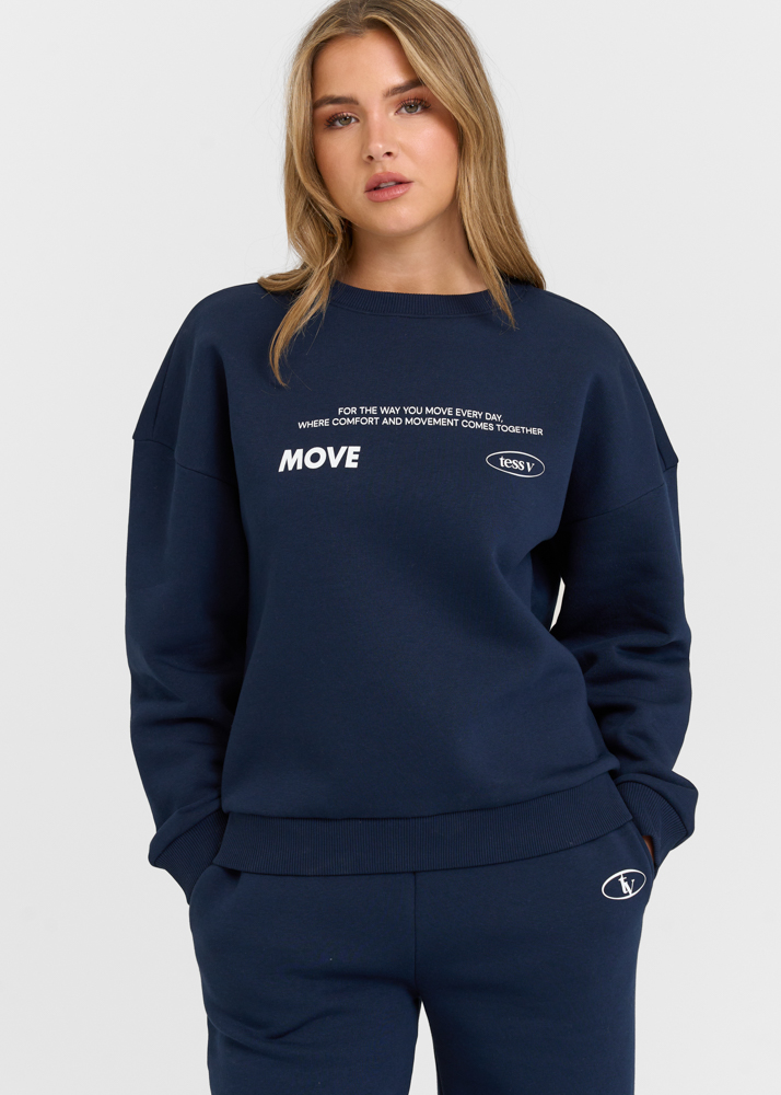 Move sweater donkerblauw