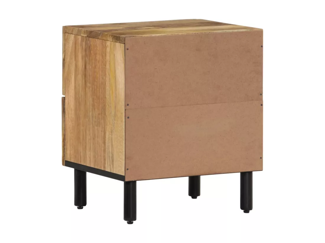 Prolenta Premium - Tables de chevet 2 pcs 40x33x46 cm Bois de manguier solide